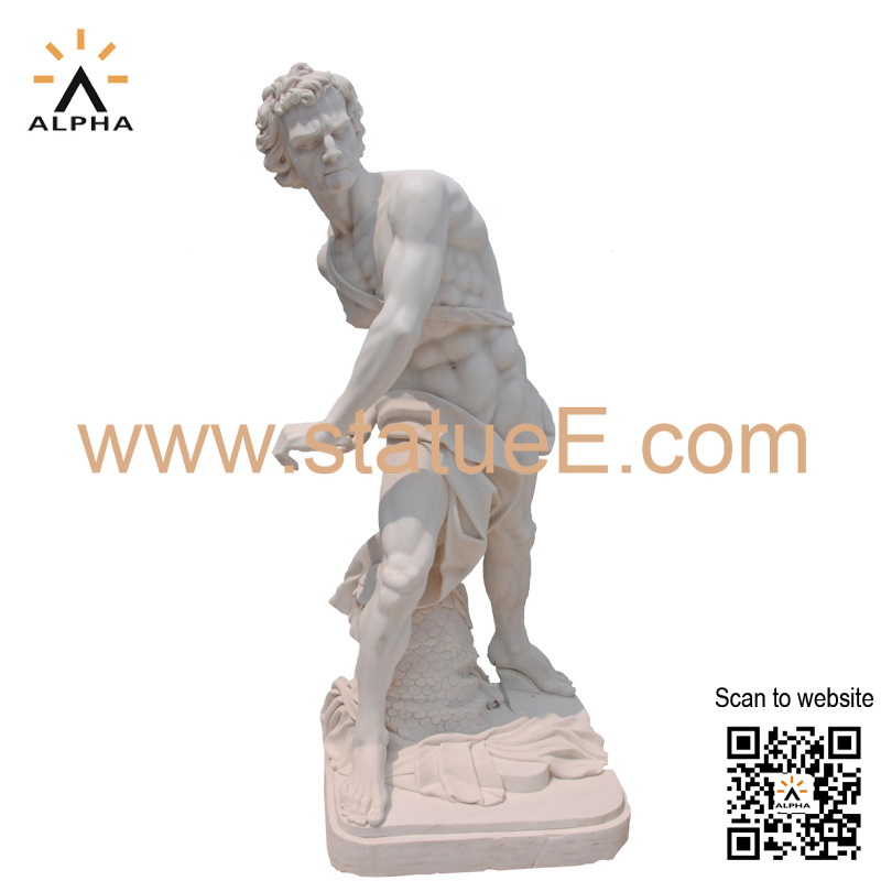 Marble statue of David